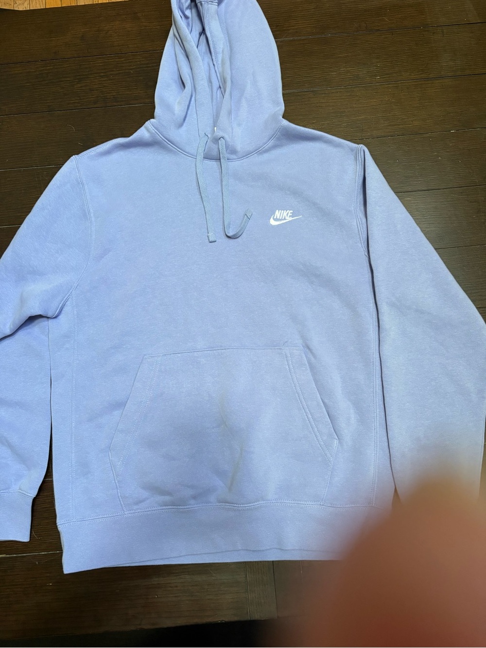 Nike Lavender Pullover Hoodie with White Swoosh